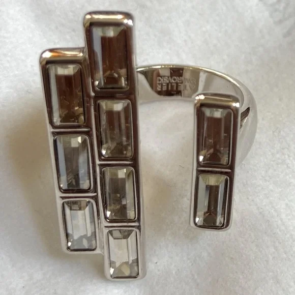 Atelier Swarovski fluid Azzurro open ring - Picture 7 of 12